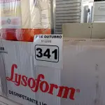 LOTE 341 - 12 LITROS DE LYSOFORM. (NO ESTADO) ATENÇÃO! FAZER A VISITAÇÃO ANTES DE ARREMATAR, NÃO SABEMOS SE FUNCIONA. LEILÃO NÃO TEM GARANTIA E NEM DEVOLUÇÃO, SUJEITO A POSSÍVEIS AVARIAS VISÍVEIS/OCULTAS E/OU AUSÊNCIA DE COMPONENTES.