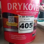 LOTE 405 - 01 BALDE DE DRYKOVEDA, ADITIVO IMPERMEABILIZANTE PARA CONCRETO E ARGAMASSA 18L. (NO ESTADO) ATENÇÃO! FAZER A VISITAÇÃO ANTES DE ARREMATAR, NÃO SABEMOS SE FUNCIONA. LEILÃO NÃO TEM GARANTIA E NEM DEVOLUÇÃO, SUJEITO A POSSÍVEIS AVARIAS VISÍVEIS/OCULTAS E/OU AUSÊNCIA DE COMPONENTES.