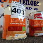 LOTE 403 - 02 GALÕES DE ESMALTE IQUINE MADEIRA E METAIS 3,6L SENDO 01 NA COR MARROM TABACO. (NO ESTADO) ATENÇÃO! FAZER A VISITAÇÃO ANTES DE ARREMATAR, NÃO SABEMOS SE FUNCIONA. LEILÃO NÃO TEM GARANTIA E NEM DEVOLUÇÃO, SUJEITO A POSSÍVEIS AVARIAS VISÍVEIS/OCULTAS E/OU AUSÊNCIA DE COMPONENTES.