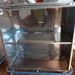 LOTE 628 - 01 CARRINHO EM INOX COM AVARIAS. (NO ESTADO) ATENÇÃO! FAZER A VISITAÇÃO ANTES DE ARREMATAR, NÃO SABEMOS SE FUNCIONA. LEILÃO NÃO TEM GARANTIA E NEM DEVOLUÇÃO, SUJEITO A POSSÍVEIS AVARIAS VISÍVEIS/OCULTAS E/OU AUSÊNCIA DE COMPONENTES.