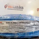 LOTE 325 - 01 ROLO DE CABO FLEXÍVEL 100M 1X 4MM NA COR AZUL (NOVO). (NO ESTADO) ATENÇÃO! FAZER A VISITAÇÃO ANTES DE ARREMATAR, NÃO SABEMOS SE FUNCIONA. LEILÃO NÃO TEM GARANTIA E NEM DEVOLUÇÃO, SUJEITO A POSSÍVEIS AVARIAS VISÍVEIS/OCULTAS E/OU AUSÊNCIA DE COMPONENTES.