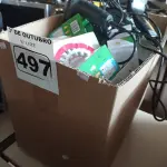LOTE 497 - 02 LEITORES DE CÓDIGO DE BARRAS, 01 DISCO PARA SERRA CIRCULAR E MATERIAIS ELÉTRICOS E HIDRÁULICOS DIVERSOS. (NO ESTADO) ATENÇÃO! FAZER A VISITAÇÃO ANTES DE ARREMATAR, NÃO SABEMOS SE FUNCIONA. LEILÃO NÃO TEM GARANTIA E NEM DEVOLUÇÃO, SUJEITO A POSSÍVEIS AVARIAS VISÍVEIS/OCULTAS E/OU AUSÊNCIA DE COMPONENTES.