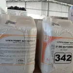 LOTE 342 - 20 LITROS DE SABONETE DE ESPUMA ANTISSÉPTICO. (NO ESTADO) ATENÇÃO! FAZER A VISITAÇÃO ANTES DE ARREMATAR, NÃO SABEMOS SE FUNCIONA. LEILÃO NÃO TEM GARANTIA E NEM DEVOLUÇÃO, SUJEITO A POSSÍVEIS AVARIAS VISÍVEIS/OCULTAS E/OU AUSÊNCIA DE COMPONENTES.