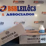 LOTE 402 - 02 CAIXAS COM COLA TUBO ST 175G COM 15 FRASCOS CADA. (NO ESTADO) ATENÇÃO! FAZER A VISITAÇÃO ANTES DE ARREMATAR, NÃO SABEMOS SE FUNCIONA. LEILÃO NÃO TEM GARANTIA E NEM DEVOLUÇÃO, SUJEITO A POSSÍVEIS AVARIAS VISÍVEIS/OCULTAS E/OU AUSÊNCIA DE COMPONENTES.