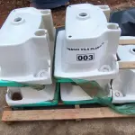LOTE 003 - 01 LOTE COM 05 TANQUES PARA LAVANDERIA CELITE BRANCO (NO ESTADO, NÃO SABEMOS SE FUNCIONA. LEILÃO NÃO TEM GARANTIA E NEM DEVOLUÇÃO).