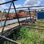 LOTE 279 - 03 ESTRUTURAS EM TRIANGULO EM FERRO NA COR PRETA (NO ESTADO, NÃO SABEMOS SE FUNCIONA. LEILÃO NÃO TEM GARANTIA E NEM DEVOLUÇÃO).