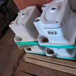 LOTE 093 - 05 TANQUES CELITE BRANCO (NO ESTADO, NÃO SABEMOS SE FUNCIONA. LEILÃO NÃO TEM GARANTIA E NEM DEVOLUÇÃO).