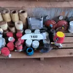 LOTE 160 - 01 LOTE COM HIDRÔMETROS E AQUECEDOR DE BANHEIRAS (NO ESTADO, NÃO SABEMOS SE FUNCIONA. LEILÃO NÃO TEM GARANTIA E NEM DEVOLUÇÃO).