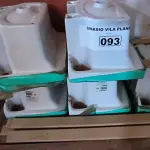LOTE 093 - 05 TANQUES CELITE BRANCO (NO ESTADO, NÃO SABEMOS SE FUNCIONA. LEILÃO NÃO TEM GARANTIA E NEM DEVOLUÇÃO).