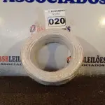 LOTE 020 - 01 ROLO DE CABO FLEXÍVEL 100M 1X4MM NA COR BRANCA(NOVO). (NO ESTADO) ATENÇÃO! FAZER A VISITAÇÃO ANTES DE ARREMATAR, NÃO SABEMOS SE FUNCIONA. LEILÃO NÃO TEM GARANTIA E NEM DEVOLUÇÃO, SUJEITO A POSSÍVEIS AVARIAS VISÍVEIS/OCULTAS E/OU AUSÊNCIA DE COMPONENTES.