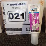 LOTE 021 - 04 CAIXAS COM BISNAGAS DE SILICONE MULTIUSO. (NO ESTADO) ATENÇÃO! FAZER A VISITAÇÃO ANTES DE ARREMATAR, NÃO SABEMOS SE FUNCIONA. LEILÃO NÃO TEM GARANTIA E NEM DEVOLUÇÃO, SUJEITO A POSSÍVEIS AVARIAS VISÍVEIS/OCULTAS E/OU AUSÊNCIA DE COMPONENTES.