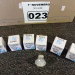 LOTE 023 - 01 LOTE COM APROXIMADAMENTE 80 LÂMPADAS DICROICA 1W 220V. (NO ESTADO) ATENÇÃO! FAZER A VISITAÇÃO ANTES DE ARREMATAR, NÃO SABEMOS SE FUNCIONA. LEILÃO NÃO TEM GARANTIA E NEM DEVOLUÇÃO, SUJEITO A POSSÍVEIS AVARIAS VISÍVEIS/OCULTAS E/OU AUSÊNCIA DE COMPONENTES.