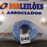 LOTE 040 - 01 ROLO DE CABO FLEXÍVEL 100M 1X10MM NA COR AZUL(NOVO). (NO ESTADO) ATENÇÃO! FAZER A VISITAÇÃO ANTES DE ARREMATAR, NÃO SABEMOS SE FUNCIONA. LEILÃO NÃO TEM GARANTIA E NEM DEVOLUÇÃO, SUJEITO A POSSÍVEIS AVARIAS VISÍVEIS/OCULTAS E/OU AUSÊNCIA DE COMPONENTES.