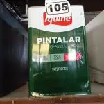 LOTE 105 - 01 LATA DE TINTA IQUINE PINTALAR FOSCO AVELUDADO INTERIORES VERDE PISCINA 18L. (NO ESTADO) ATENÇÃO! FAZER A VISITAÇÃO ANTES DE ARREMATAR, NÃO SABEMOS SE FUNCIONA. LEILÃO NÃO TEM GARANTIA E NEM DEVOLUÇÃO, SUJEITO A POSSÍVEIS AVARIAS VISÍVEIS/OCULTAS E/OU AUSÊNCIA DE COMPONENTES.