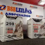 LOTE 259 - 02 PACOTES DE TAPETE HIGIÊNICO COM 30 UNIDADES. (NO ESTADO) ATENÇÃO! FAZER A VISITAÇÃO ANTES DE ARREMATAR, NÃO SABEMOS SE FUNCIONA. LEILÃO NÃO TEM GARANTIA E NEM DEVOLUÇÃO, SUJEITO A POSSÍVEIS AVARIAS VISÍVEIS/OCULTAS E/OU AUSÊNCIA DE COMPONENTES.