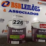 LOTE 226 - 02 GALÕES DE ESMALTE SINTÉTICO IQUINE MADEIRA E METAIS ALTO BRILHO VERDE COLONIAL 3,6L. (NO ESTADO) ATENÇÃO! FAZER A VISITAÇÃO ANTES DE ARREMATAR, NÃO SABEMOS SE FUNCIONA. LEILÃO NÃO TEM GARANTIA E NEM DEVOLUÇÃO, SUJEITO A POSSÍVEIS AVARIAS VISÍVEIS/OCULTAS E/OU AUSÊNCIA DE COMPONENTES.