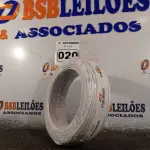 LOTE 020 - 01 ROLO DE CABO FLEXÍVEL 100M 1X4MM NA COR BRANCA(NOVO). (NO ESTADO) ATENÇÃO! FAZER A VISITAÇÃO ANTES DE ARREMATAR, NÃO SABEMOS SE FUNCIONA. LEILÃO NÃO TEM GARANTIA E NEM DEVOLUÇÃO, SUJEITO A POSSÍVEIS AVARIAS VISÍVEIS/OCULTAS E/OU AUSÊNCIA DE COMPONENTES.