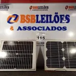 LOTE 115 - 02 PAINÉIS FOTOVOLTAICOS 18V 10W. (NO ESTADO) ATENÇÃO! FAZER A VISITAÇÃO ANTES DE ARREMATAR, NÃO SABEMOS SE FUNCIONA. LEILÃO NÃO TEM GARANTIA E NEM DEVOLUÇÃO, SUJEITO A POSSÍVEIS AVARIAS VISÍVEIS/OCULTAS E/OU AUSÊNCIA DE COMPONENTES.