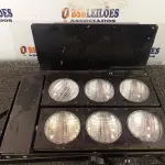 LOTE 061 - 01 BRUT 06 LÂMPADAS 220V 600W CADA. (NO ESTADO) ATENÇÃO! FAZER A VISITAÇÃO ANTES DE ARREMATAR, NÃO SABEMOS SE FUNCIONA. LEILÃO NÃO TEM GARANTIA E NEM DEVOLUÇÃO, SUJEITO A POSSÍVEIS AVARIAS VISÍVEIS/OCULTAS E/OU AUSÊNCIA DE COMPONENTES.