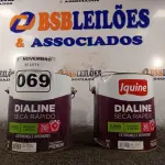 LOTE 069 - 02 GALÕES DE ESMALTE SINTÉTICO IQUINE MADEIRA E METAIS ALTO BRILHO VERDE COLONIAL 3,6L. (NO ESTADO) ATENÇÃO! FAZER A VISITAÇÃO ANTES DE ARREMATAR, NÃO SABEMOS SE FUNCIONA. LEILÃO NÃO TEM GARANTIA E NEM DEVOLUÇÃO, SUJEITO A POSSÍVEIS AVARIAS VISÍVEIS/OCULTAS E/OU AUSÊNCIA DE COMPONENTES.