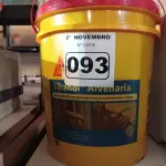 LOTE 093 - 01 BALDE DE SIKANOL ALVENARIA, ADITIVO PLASTIFICANTE PARA ARGAMASSA DE ASSENTAMENTO E REBOCO. (NO ESTADO) ATENÇÃO! FAZER A VISITAÇÃO ANTES DE ARREMATAR, NÃO SABEMOS SE FUNCIONA. LEILÃO NÃO TEM GARANTIA E NEM DEVOLUÇÃO, SUJEITO A POSSÍVEIS AVARIAS VISÍVEIS/OCULTAS E/OU AUSÊNCIA DE COMPONENTES.