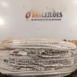 LOTE 330 - 01 ROLO DE CABO FLEXÍVEL 100M 1X2,5MM NA COR BRANCA(NOVO). (NO ESTADO) ATENÇÃO! FAZER A VISITAÇÃO ANTES DE ARREMATAR, NÃO SABEMOS SE FUNCIONA. LEILÃO NÃO TEM GARANTIA E NEM DEVOLUÇÃO, SUJEITO A POSSÍVEIS AVARIAS VISÍVEIS/OCULTAS E/OU AUSÊNCIA DE COMPONENTES.