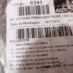 LOTE 022 - 01 KIT SISTEMA DE FRENAGEM INDEPENDENTE. (NO ESTADO) ATENÇÃO! FAZER A VISITAÇÃO ANTES DE ARREMATAR, NÃO SABEMOS SE FUNCIONA. LEILÃO NÃO TEM GARANTIA E NEM DEVOLUÇÃO, SUJEITO A POSSÍVEIS AVARIAS VISÍVEIS/OCULTAS E/OU AUSÊNCIA DE COMPONENTES.