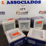 LOTE 171 - 05 LUMINÁRIAS DE EMBUTIR. (NO ESTADO) ATENÇÃO! FAZER A VISITAÇÃO ANTES DE ARREMATAR, NÃO SABEMOS SE FUNCIONA. LEILÃO NÃO TEM GARANTIA E NEM DEVOLUÇÃO, SUJEITO A POSSÍVEIS AVARIAS VISÍVEIS/OCULTAS E/OU AUSÊNCIA DE COMPONENTES.