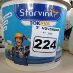 LOTE 224 - 01 BALDE DE MASSA ACRÍLICA STAR VINIL TOK PVA 25KG. (NO ESTADO) ATENÇÃO! FAZER A VISITAÇÃO ANTES DE ARREMATAR, NÃO SABEMOS SE FUNCIONA. LEILÃO NÃO TEM GARANTIA E NEM DEVOLUÇÃO, SUJEITO A POSSÍVEIS AVARIAS VISÍVEIS/OCULTAS E/OU AUSÊNCIA DE COMPONENTES.