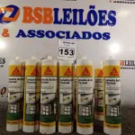 LOTE 153 - 12 TUBOS DE SELANTE ACRÍLICO FLEXÍVEL. (NO ESTADO) ATENÇÃO! FAZER A VISITAÇÃO ANTES DE ARREMATAR, NÃO SABEMOS SE FUNCIONA. LEILÃO NÃO TEM GARANTIA E NEM DEVOLUÇÃO, SUJEITO A POSSÍVEIS AVARIAS VISÍVEIS/OCULTAS E/OU AUSÊNCIA DE COMPONENTES.