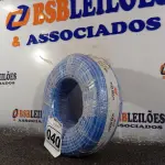 LOTE 040 - 01 ROLO DE CABO FLEXÍVEL 100M 1X10MM NA COR AZUL(NOVO). (NO ESTADO) ATENÇÃO! FAZER A VISITAÇÃO ANTES DE ARREMATAR, NÃO SABEMOS SE FUNCIONA. LEILÃO NÃO TEM GARANTIA E NEM DEVOLUÇÃO, SUJEITO A POSSÍVEIS AVARIAS VISÍVEIS/OCULTAS E/OU AUSÊNCIA DE COMPONENTES.