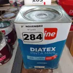 LOTE 284 - 01 LATA DE TINTA IQUINE DIATEX PINTA MAIS FOSCO BASE “P” 18L. (NO ESTADO) ATENÇÃO! FAZER A VISITAÇÃO ANTES DE ARREMATAR, NÃO SABEMOS SE FUNCIONA. LEILÃO NÃO TEM GARANTIA E NEM DEVOLUÇÃO, SUJEITO A POSSÍVEIS AVARIAS VISÍVEIS/OCULTAS E/OU AUSÊNCIA DE COMPONENTES.