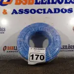 LOTE 170 - 01 ROLO DE CABO FLEXÍVEL 100M 1X10MM NA COR AZUL(NOVO). (NO ESTADO) ATENÇÃO! FAZER A VISITAÇÃO ANTES DE ARREMATAR, NÃO SABEMOS SE FUNCIONA. LEILÃO NÃO TEM GARANTIA E NEM DEVOLUÇÃO, SUJEITO A POSSÍVEIS AVARIAS VISÍVEIS/OCULTAS E/OU AUSÊNCIA DE COMPONENTES.