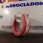 LOTE 060 - 01 ROLO DE CABO FLEXÍVEL 100M 1X4MM NA COR VERMELHA(NOVO). (NO ESTADO) ATENÇÃO! FAZER A VISITAÇÃO ANTES DE ARREMATAR, NÃO SABEMOS SE FUNCIONA. LEILÃO NÃO TEM GARANTIA E NEM DEVOLUÇÃO, SUJEITO A POSSÍVEIS AVARIAS VISÍVEIS/OCULTAS E/OU AUSÊNCIA DE COMPONENTES.