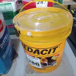 LOTE 286 - 01 BALDE DE VEDACIT, ADITIVO IMPERMEABILIZANTE PARA CONCRETOS E ARGAMASSAS 18L. (NO ESTADO) ATENÇÃO! FAZER A VISITAÇÃO ANTES DE ARREMATAR, NÃO SABEMOS SE FUNCIONA. LEILÃO NÃO TEM GARANTIA E NEM DEVOLUÇÃO, SUJEITO A POSSÍVEIS AVARIAS VISÍVEIS/OCULTAS E/OU AUSÊNCIA DE COMPONENTES.