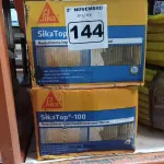 LOTE 144 - 02 CAIXAS DE REVESTIMENTO IMPERMEABILIZANTE SEMI-FLEXIVEL SIKA TOP-100 18KG. (NO ESTADO) ATENÇÃO! FAZER A VISITAÇÃO ANTES DE ARREMATAR, NÃO SABEMOS SE FUNCIONA. LEILÃO NÃO TEM GARANTIA E NEM DEVOLUÇÃO, SUJEITO A POSSÍVEIS AVARIAS VISÍVEIS/OCULTAS E/OU AUSÊNCIA DE COMPONENTES.