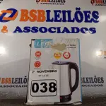 LOTE 038 - 01 CHALEIRA ELÉTRICA 2.3L. (NO ESTADO) ATENÇÃO! FAZER A VISITAÇÃO ANTES DE ARREMATAR, NÃO SABEMOS SE FUNCIONA. LEILÃO NÃO TEM GARANTIA E NEM DEVOLUÇÃO, SUJEITO A POSSÍVEIS AVARIAS VISÍVEIS/OCULTAS E/OU AUSÊNCIA DE COMPONENTES.