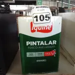 LOTE 105 - 01 LATA DE TINTA IQUINE PINTALAR FOSCO AVELUDADO INTERIORES VERDE PISCINA 18L. (NO ESTADO) ATENÇÃO! FAZER A VISITAÇÃO ANTES DE ARREMATAR, NÃO SABEMOS SE FUNCIONA. LEILÃO NÃO TEM GARANTIA E NEM DEVOLUÇÃO, SUJEITO A POSSÍVEIS AVARIAS VISÍVEIS/OCULTAS E/OU AUSÊNCIA DE COMPONENTES.
