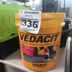 LOTE 336 - 01 BALDE DE VEDACIT, ADITIVO IMPERMEABILIZANTE PARA CONCRETOS E ARGAMASSAS 18L. (NO ESTADO) ATENÇÃO! FAZER A VISITAÇÃO ANTES DE ARREMATAR, NÃO SABEMOS SE FUNCIONA. LEILÃO NÃO TEM GARANTIA E NEM DEVOLUÇÃO, SUJEITO A POSSÍVEIS AVARIAS VISÍVEIS/OCULTAS E/OU AUSÊNCIA DE COMPONENTES.