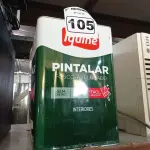 LOTE 105 - 01 LATA DE TINTA IQUINE PINTALAR FOSCO AVELUDADO INTERIORES VERDE PISCINA 18L. (NO ESTADO) ATENÇÃO! FAZER A VISITAÇÃO ANTES DE ARREMATAR, NÃO SABEMOS SE FUNCIONA. LEILÃO NÃO TEM GARANTIA E NEM DEVOLUÇÃO, SUJEITO A POSSÍVEIS AVARIAS VISÍVEIS/OCULTAS E/OU AUSÊNCIA DE COMPONENTES.
