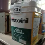 LOTE 301 - 01 BALDE DE TINTA MAXIVINIL ACRÍLICA FOSCO BRANCO NEVE. (NO ESTADO) ATENÇÃO! FAZER A VISITAÇÃO ANTES DE ARREMATAR, NÃO SABEMOS SE FUNCIONA. LEILÃO NÃO TEM GARANTIA E NEM DEVOLUÇÃO, SUJEITO A POSSÍVEIS AVARIAS VISÍVEIS/OCULTAS E/OU AUSÊNCIA DE COMPONENTES.