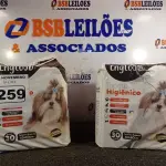 LOTE 259 - 02 PACOTES DE TAPETE HIGIÊNICO COM 30 UNIDADES. (NO ESTADO) ATENÇÃO! FAZER A VISITAÇÃO ANTES DE ARREMATAR, NÃO SABEMOS SE FUNCIONA. LEILÃO NÃO TEM GARANTIA E NEM DEVOLUÇÃO, SUJEITO A POSSÍVEIS AVARIAS VISÍVEIS/OCULTAS E/OU AUSÊNCIA DE COMPONENTES.