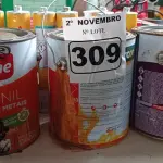 LOTE 309 - 03 GALÕES DE ESMALTE SINTÉTICO IQUINE 3,6L CORES: PRETO/AMARELO/ALUMÍNIO E 06 TUBOS DE SIKA FLEX, SELANTE PARA JUNTAS DE MOVIMENTAÇÃO E CONEXÃO. (NO ESTADO) ATENÇÃO! FAZER A VISITAÇÃO ANTES DE ARREMATAR, NÃO SABEMOS SE FUNCIONA. LEILÃO NÃO TEM GARANTIA E NEM DEVOLUÇÃO, SUJEITO A POSSÍVEIS AVARIAS VISÍVEIS/OCULTAS E/OU AUSÊNCIA DE COMPONENTES.