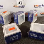 LOTE 171 - 05 LUMINÁRIAS DE EMBUTIR. (NO ESTADO) ATENÇÃO! FAZER A VISITAÇÃO ANTES DE ARREMATAR, NÃO SABEMOS SE FUNCIONA. LEILÃO NÃO TEM GARANTIA E NEM DEVOLUÇÃO, SUJEITO A POSSÍVEIS AVARIAS VISÍVEIS/OCULTAS E/OU AUSÊNCIA DE COMPONENTES.