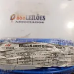 LOTE 110 - 01 ROLO DE CABO FLEXÍVEL 100M 1X4MM NA COR AZUL(NOVO). (NO ESTADO) ATENÇÃO! FAZER A VISITAÇÃO ANTES DE ARREMATAR, NÃO SABEMOS SE FUNCIONA. LEILÃO NÃO TEM GARANTIA E NEM DEVOLUÇÃO, SUJEITO A POSSÍVEIS AVARIAS VISÍVEIS/OCULTAS E/OU AUSÊNCIA DE COMPONENTES.
