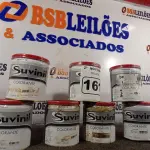 LOTE 161 - 06 LATAS DE COLORANTE SUVINIL. (NO ESTADO) ATENÇÃO! FAZER A VISITAÇÃO ANTES DE ARREMATAR, NÃO SABEMOS SE FUNCIONA. LEILÃO NÃO TEM GARANTIA E NEM DEVOLUÇÃO, SUJEITO A POSSÍVEIS AVARIAS VISÍVEIS/OCULTAS E/OU AUSÊNCIA DE COMPONENTES.