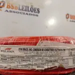 LOTE 130 - 01 ROLO DE CABO FLEXÍVEL 100M 1X4MM NA COR VERMELHA(NOVO). (NO ESTADO) ATENÇÃO! FAZER A VISITAÇÃO ANTES DE ARREMATAR, NÃO SABEMOS SE FUNCIONA. LEILÃO NÃO TEM GARANTIA E NEM DEVOLUÇÃO, SUJEITO A POSSÍVEIS AVARIAS VISÍVEIS/OCULTAS E/OU AUSÊNCIA DE COMPONENTES.