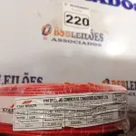 LOTE 220 - 01 ROLO DE CABO FLEXÍVEL 100M 1X2,5MM NA COR VERMELHA(NOVO). (NO ESTADO) ATENÇÃO! FAZER A VISITAÇÃO ANTES DE ARREMATAR, NÃO SABEMOS SE FUNCIONA. LEILÃO NÃO TEM GARANTIA E NEM DEVOLUÇÃO, SUJEITO A POSSÍVEIS AVARIAS VISÍVEIS/OCULTAS E/OU AUSÊNCIA DE COMPONENTES.