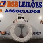 LOTE 020 - 01 ROLO DE CABO FLEXÍVEL 100M 1X4MM NA COR BRANCA(NOVO). (NO ESTADO) ATENÇÃO! FAZER A VISITAÇÃO ANTES DE ARREMATAR, NÃO SABEMOS SE FUNCIONA. LEILÃO NÃO TEM GARANTIA E NEM DEVOLUÇÃO, SUJEITO A POSSÍVEIS AVARIAS VISÍVEIS/OCULTAS E/OU AUSÊNCIA DE COMPONENTES.