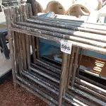 LOTE 595 - 12 PEÇAS DE ANDAIME. (NO ESTADO) ATENÇÃO! FAZER A VISITAÇÃO ANTES DE ARREMATAR, NÃO SABEMOS SE FUNCIONA. LEILÃO NÃO TEM GARANTIA E NEM DEVOLUÇÃO, SUJEITO A POSSÍVEIS AVARIAS VISÍVEIS/OCULTAS E/OU AUSÊNCIA DE COMPONENTES.